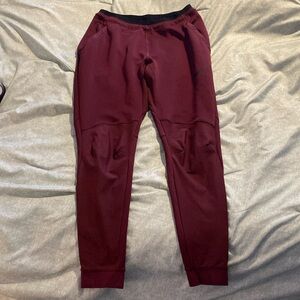 Burgundy Nike Pro sweat pants/joggers